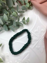 Load image into Gallery viewer, Luxury Mulberry Silk hair scrunchies - Green