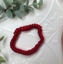 Load image into Gallery viewer, Luxury Mulberry Silk hair scrunchies - Red