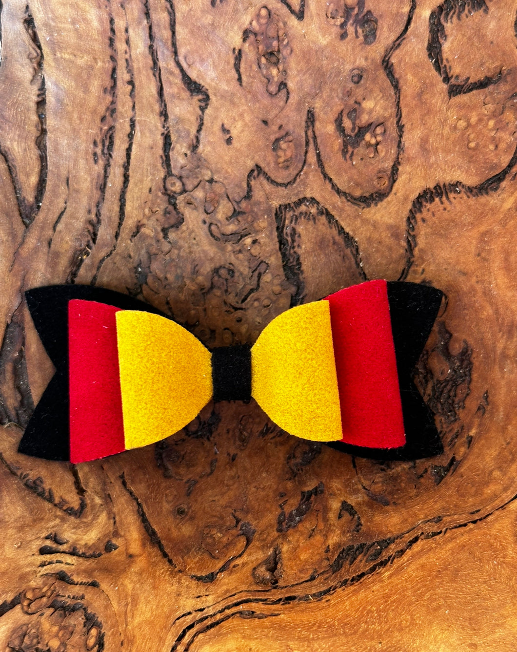 Suede bow