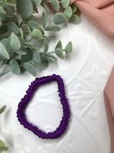 Load image into Gallery viewer, Luxury Mulberry Silk hair scrunchies - Dark Purple
