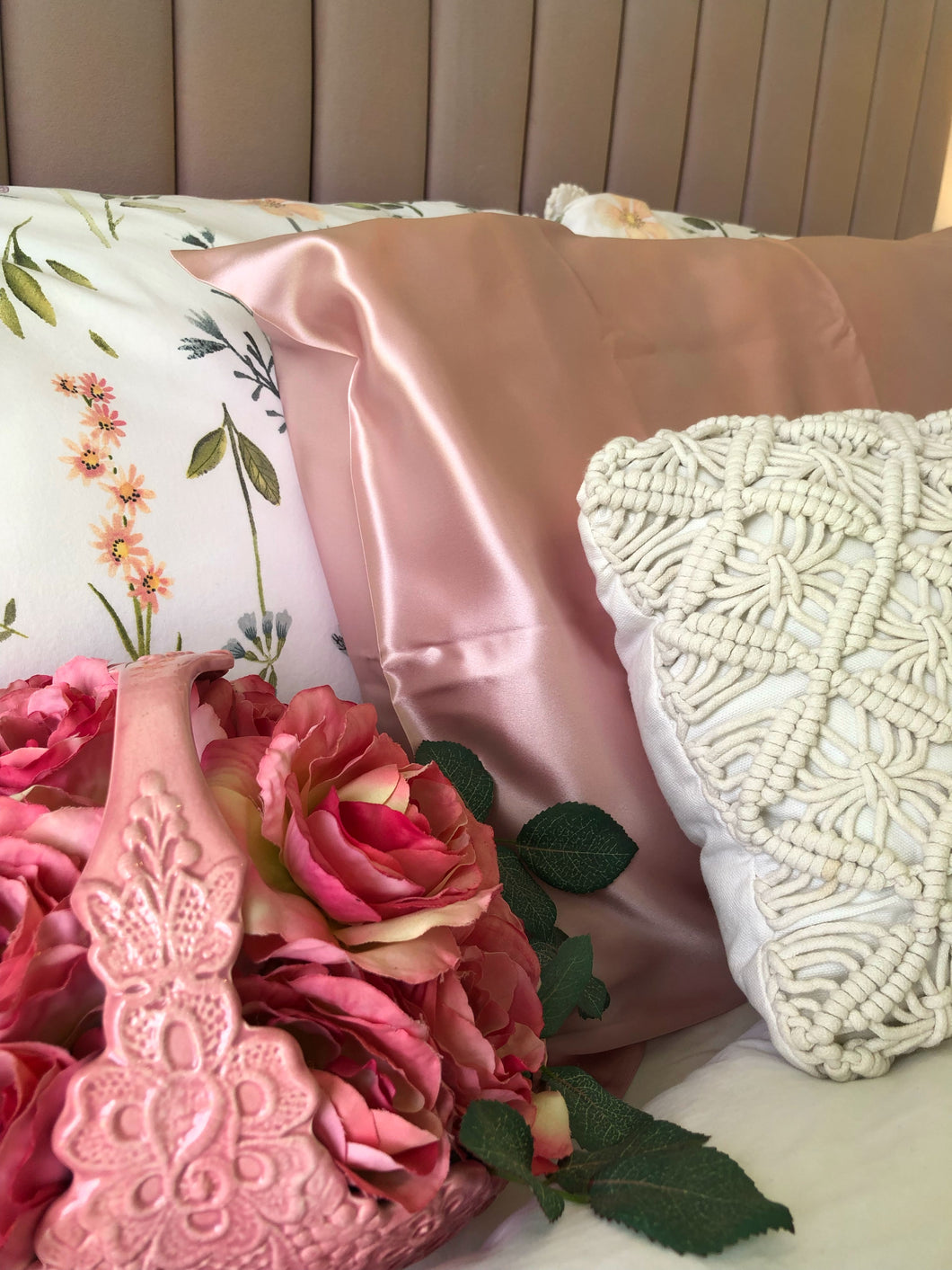 Silk Pillowcase - Pink